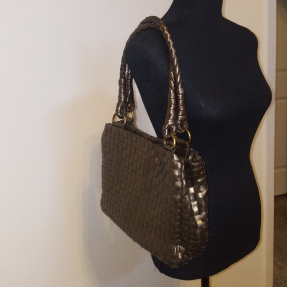 ❤NWOT Nine West Basket Weave Faux Leather Handbag❤ - Picture 2 of 10